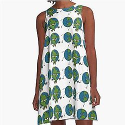 Earth Pattern  A-Line Dress