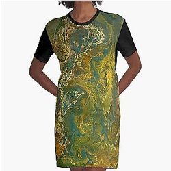Earth Graphic T-Shirt Dress