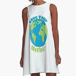 Love Your Mother, Mother Earth A-Line Dress