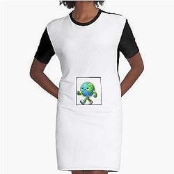 Earth taking a stroll Graphic T-Shirt Dress
