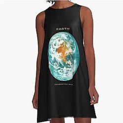 Earth  A-Line Dress