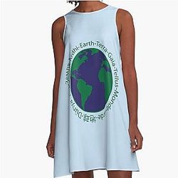 Earth A-Line Dress