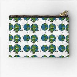 Earth Pattern  Zipper Pouch