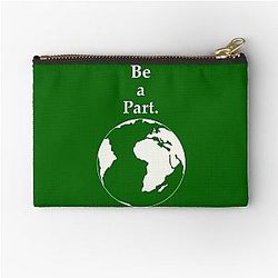 Be a part of our earth. Zipper Pouch