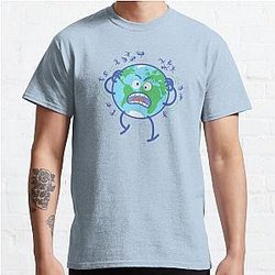 Desperate Earth scratching annoying humans off Classic T-Shirt