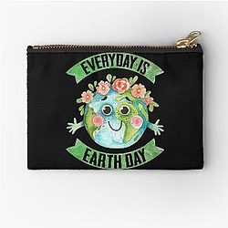 Earth Day Every Day  Zipper Pouch