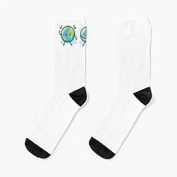 kawaii planet, cute, for the sake of the earth, for everyone Socks