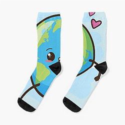 Cute Kawaii conscious eco Earth 1 Socks