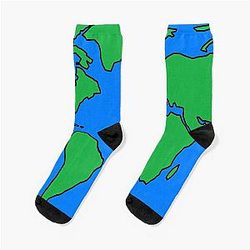 Simplified Map of Earth Socks