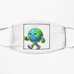 Earth taking a stroll Flat Mask