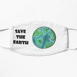 Save the planet earth Flat Mask