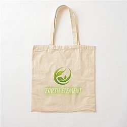 Il logo 4 elementi Opere d'arte Collezioni: Terra Cotton Tote Bag