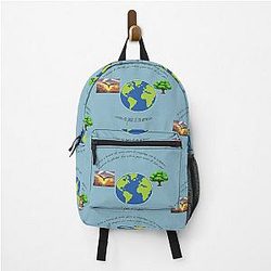 Live on the earth. Backpack