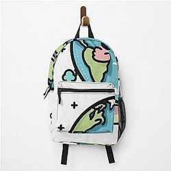Cute earth planet colorful Backpack