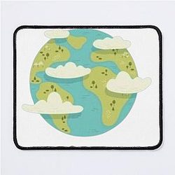 The earth rotation Mouse Pad