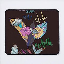 Rainbow  on the earth Mouse Pad