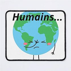 classic t-shirt earth disgust by human damage Mouse Pad