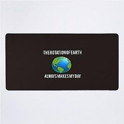 The Rotation of Earth Desk Mat