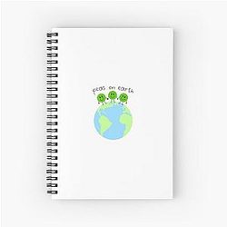 Peas On Earth Spiral Notebook