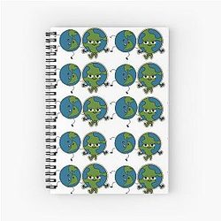 Earth Pattern  Spiral Notebook