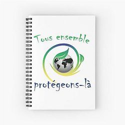 planet earth all together protect it Spiral Notebook