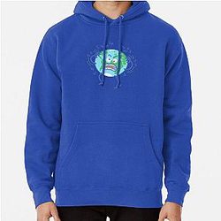 Desperate Earth scratching annoying humans off Pullover Hoodie