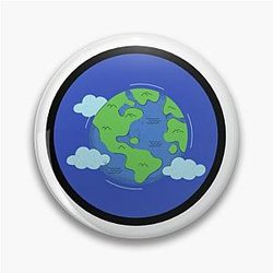Earth Sticker Pin