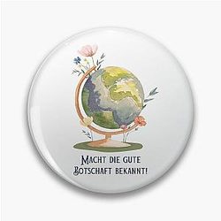 Spread the good news! - Earth Globe Pin