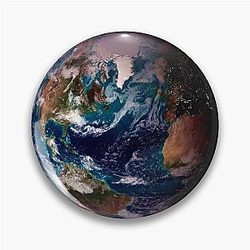Earth - solar system Pin