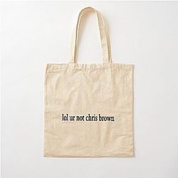 not Chris Brown Cotton Tote Bag