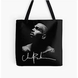 Chris Brown Signatures Shirt 2025 Breezy Bowl XX Tour All Over Print Tote Bag