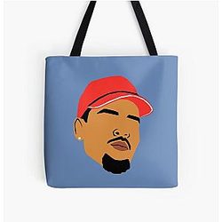 Chris Brown All Over Print Tote Bag