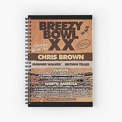 Chris Brown Breezy Shirt 11 Vintage Spiral Notebook