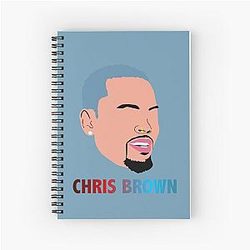 Chris Brown Spiral Notebook