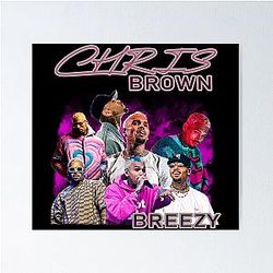 Chris Brown Concert Shirt Chris Brown Breezy Bowl Tour Poster