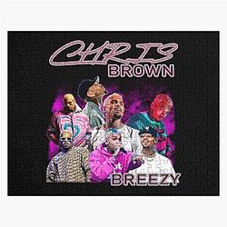 Chris Brown Concert Shirt, Chris Brown Breezy Bowl Tour Jigsaw Puzzle