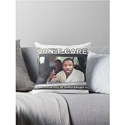 Don't Care Ask (Plus You're a Chris Brown Fan) Throw Pillow