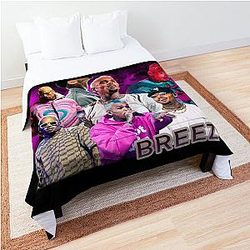 2025 Chris Brown Concert Shirt, Chris Brown Breezy Tour Comforter