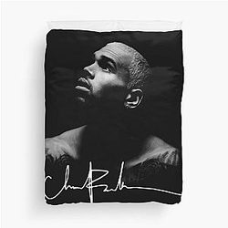 Chris Brown Signature Shirt 2025 Chris Brown Breezy Bowl XX Tour Duvet Cover