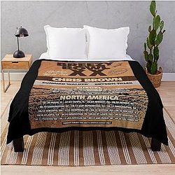 Chris Brown Breezy Vintage Shirt Throw Blanket