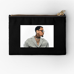Chris Brown made by fan for fans Chris Brown Zipper Pouches