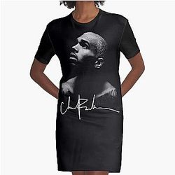 Chris Brown Signature Shirt, 2025 Chris Brown Breezy Bowl XX Tour Graphic T-Shirt Dress