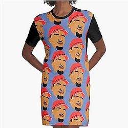 Chris Brown Graphic T-Shirt Dress