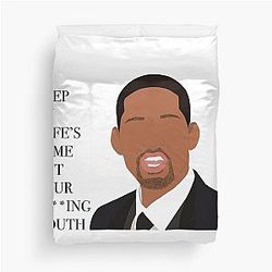 Will Smith Slapping Chris Rock Duvet
