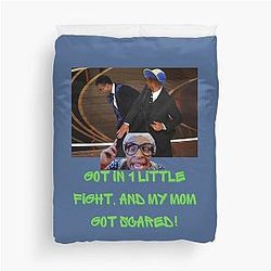 Will Smith Hitting Chris Rock - Funny Joke Design Duvet Cover