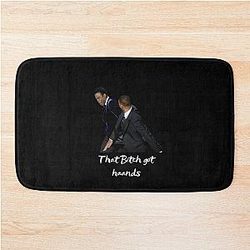 Will Smith Slapped Chris Rock Meme Oscars 2022 Mat de baño de camisa