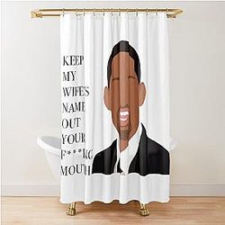 Will Smith Slapping Chris Rock Shower Curtain