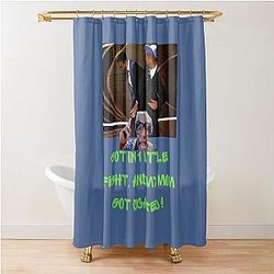 Fresh Prince of Bel-Air Fight Parody - Will Smith hitting Chris Rock - Funny Oscars Joke Design Shower Curtain