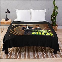 Will Smith Slaps Chris Rock Sticker Throw Blanket