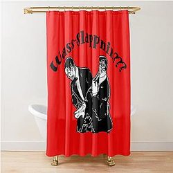 Will Smith Slap versus Chris Rock Shower Curtain